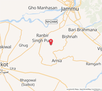 Map of Dablehar, Kashmir