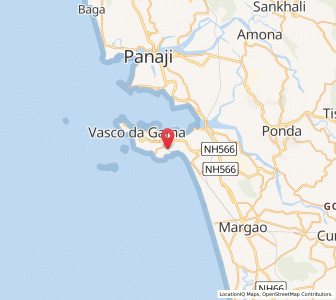 Map of Dabolim, Goa