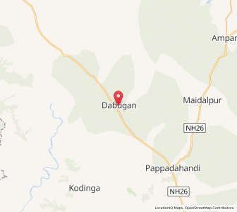 Map of Dabugam, Chhattisgarh