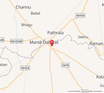 Map of Dabwali, Haryana