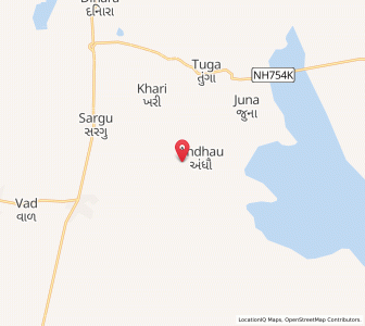 Map of Dadhar Mota, Gujarat