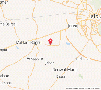 Map of Dadiya, Rajasthan