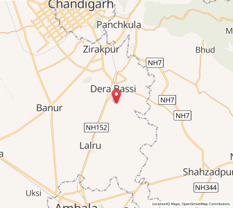 Map of Dadrala, Punjab