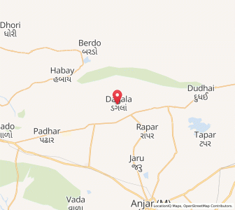 Map of Dagala, Gujarat