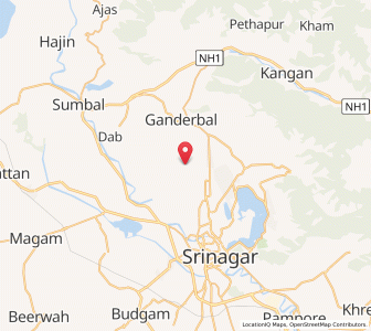 Map of Dagpur, Kashmir