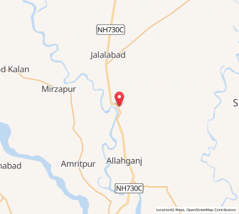 Map of Dahena, Uttar Pradesh