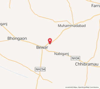 Map of Daher, Uttar Pradesh