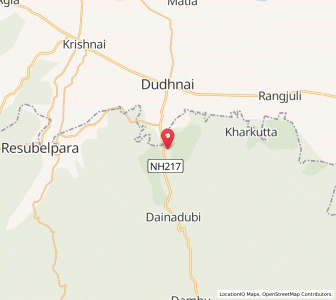 Map of Dainadubi, Meghalaya