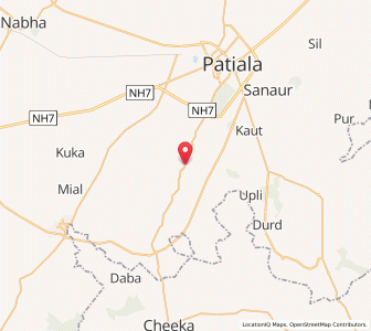 Map of Dakala, Punjab