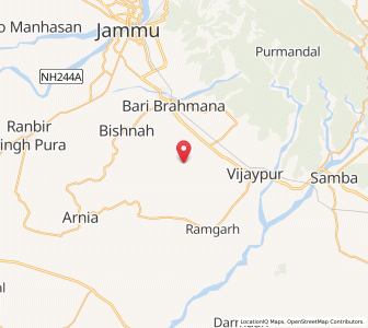 Map of Dalain, Kashmir