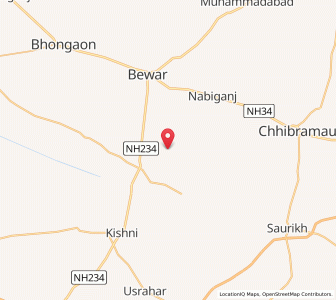 Map of Dalippur Narayani, Uttar Pradesh
