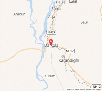 Map of Dalkola, West Bengal