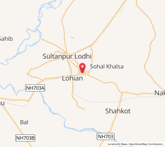 Map of Dalla, Punjab