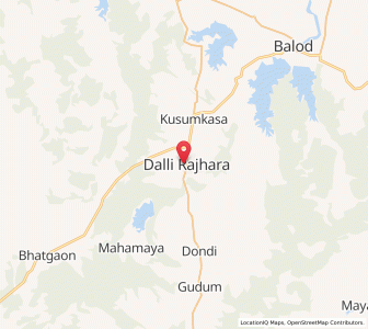 Map of Dalli Rajhara, Chhattisgarh