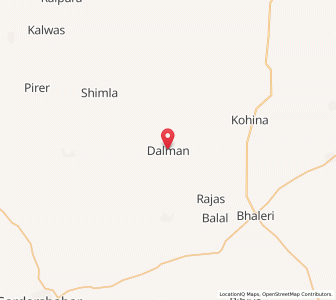 Map of Dalman, Rajasthan