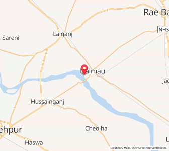Map of Dalmau, Uttar Pradesh