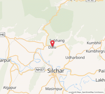 Map of Dalu, Assam
