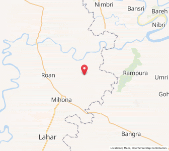 Map of Damanapura, Madhya Pradesh
