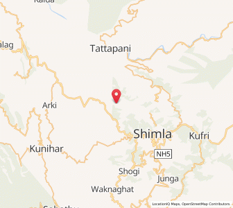 Map of Damehar, Himachal Pradesh