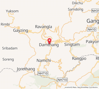 Map of Damthang, Sikkim