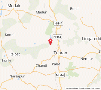 Map of Dandanpalli, Andhra Pradesh