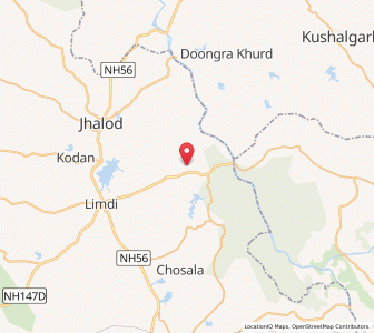 Map of Dandgarh, Gujarat