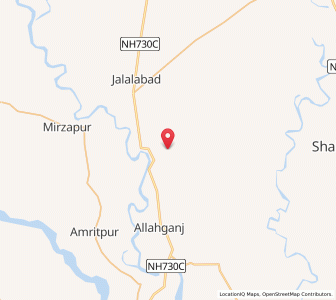 Map of Dandia, Uttar Pradesh