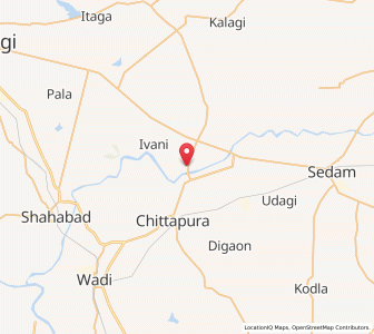 Map of Danduti, Karnataka
