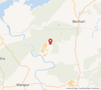 Map of Danera, Madhya Pradesh