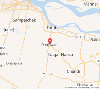 Map of Daniawan, Bihar