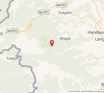 Map of Danna Baihk, Kashmir