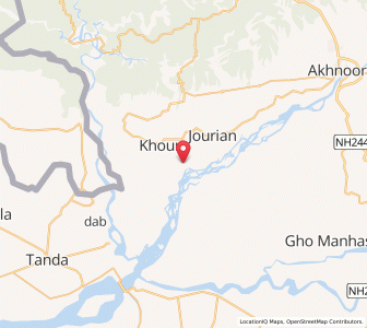Map of Danpur, Kashmir