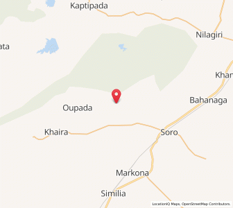 Map of Dantur, Odisha
