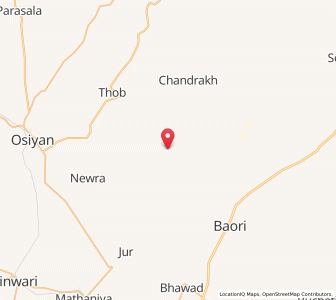 Map of Danwara, Rajasthan