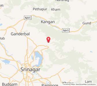 Map of Dara, Kashmir