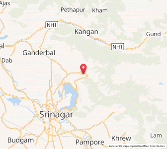 Map of Darabagh, Kashmir