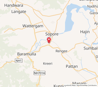 Map of Darai, Kashmir