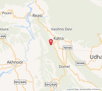 Map of Darali, Kashmir
