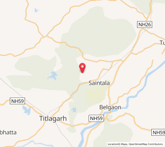 Map of Daramgara, Odisha