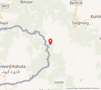Map of Darawali, Kashmir