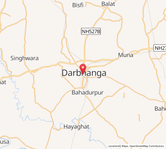 Map of Darbhanga, Bihar