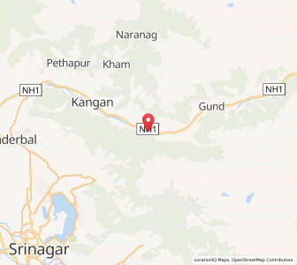 Map of Dardawudur, Kashmir