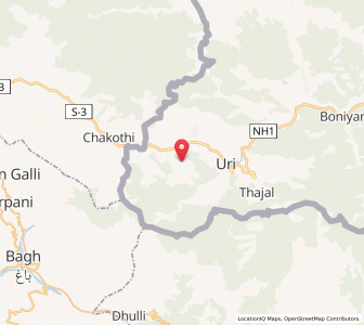 Map of Dardkot, Kashmir
