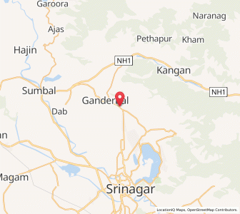 Map of Darind, Kashmir