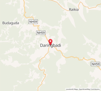 Map of Daringbarhi, Odisha
