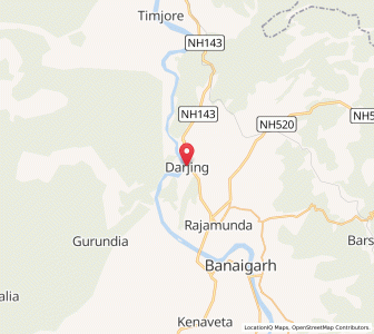 Map of Darjin, Odisha