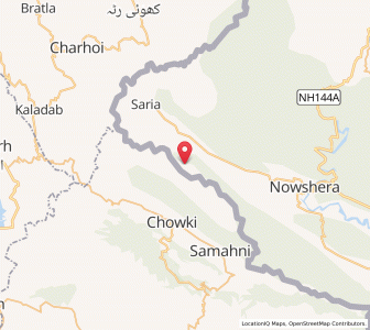 Map of Darkala, Kashmir
