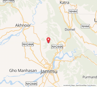 Map of Darkaliwali Dhak, Kashmir