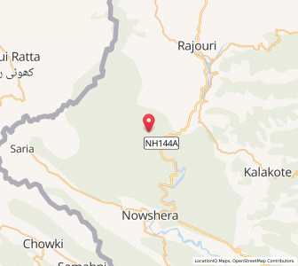 Map of Darni, Kashmir