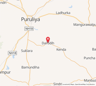 Map of Darodih, West Bengal